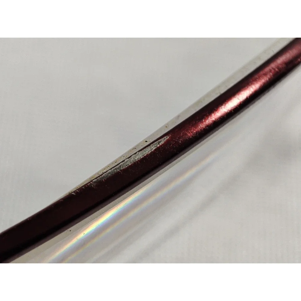 Vera Wang Ronce BU Burgundy Crystal Embellished Eyeglass Frames 54-16-137 + Case
